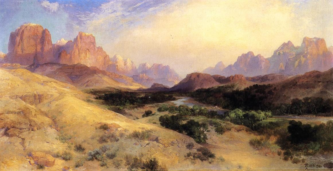 Thomas Moran Zion Valley, South Utah